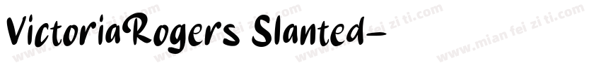 VictoriaRogers Slanted字体转换